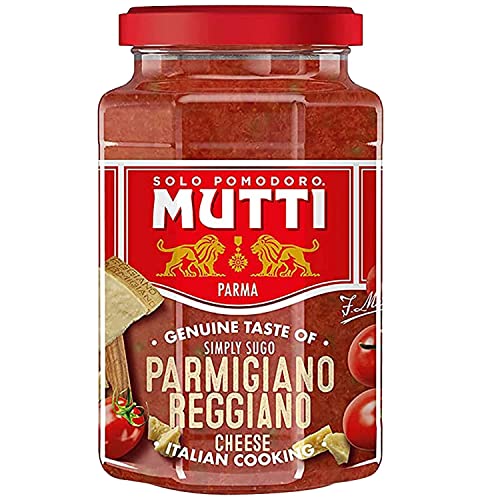 Image of Mutti Parma Pasta Sauce with Parmigiano Reggiano Cheese • Authentic Italian Gourmet Tomato & Cheese Pasta Sauce, 14.11 oz ℮ 400 g