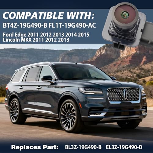 Image of No. BT4Z-19G490-B Rear View Backup Reverse Parking Camera /Rear View Camera | Compatible with Ford Edge 2011 2012 2013 2014 2015 Lincoln MKX 2011 2012 2013 Replace BT4Z19G490B FL1T-19G490-AC