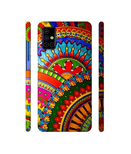 Image of Amazon Brand - Solimo Plastic Designer Rajasthani Rangoli Art 3D Printed Hard Back Case Mobile Cover for Samsung Galaxy M51, Multi-Coloured