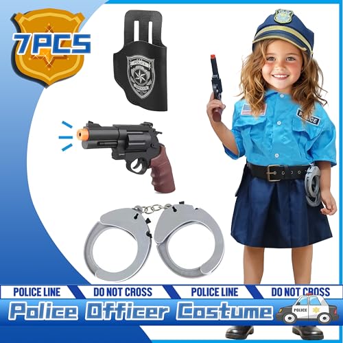 Disfraz de Policía para Niñas, Talla M (5-7 años) miniatura 6