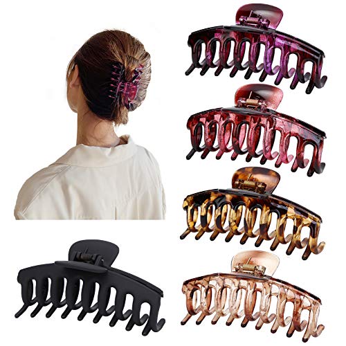 5PCS Claw Clips Hair Claw Clips for Thick Hair for Thick Hair for Women Girls Hair Styling 4.3 Inch