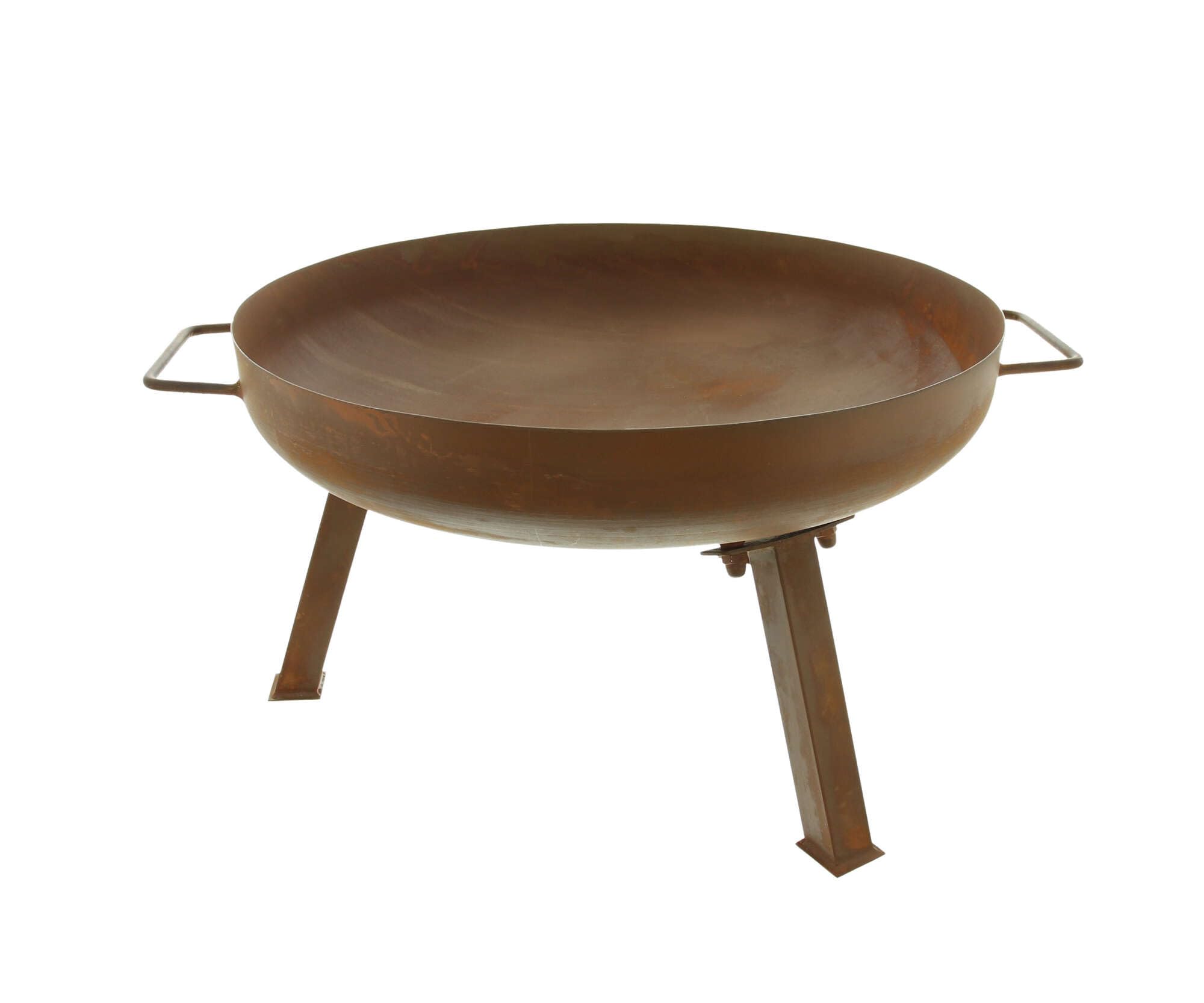 Dekoleidenschaft Brasero en acier Corten, Ø 50 cm, métal avec finition rouille, brasero de jardin, feu de camp