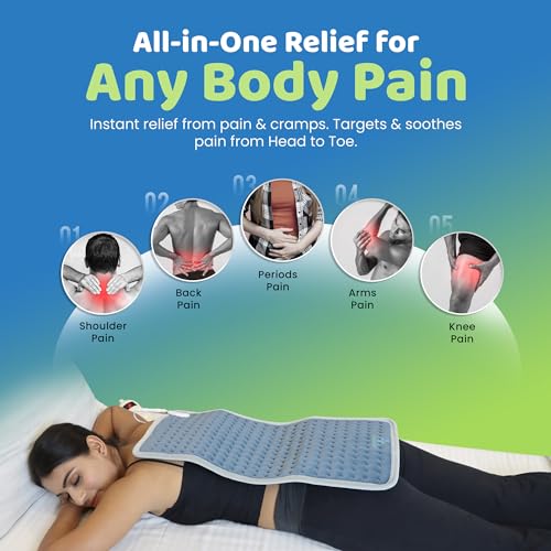 Image of Heatronics Electric Heating Pad XL | Heating Pad for Period Pain & Back Pain | 5 Heat Levels + SafeHeat Timer | ThermoSync Engine | TheraFlex 6-Layer Build | ISO 13485 & CDSCO Certified | 1-Year Warranty