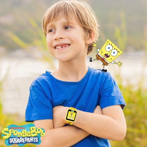 image for Accutime Nickelodeon SpongeBob SquarePants Yellow LED Screen Kids Smar