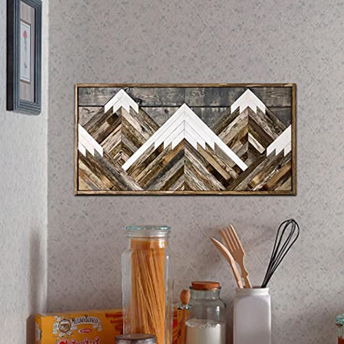 Arazzo da parete in legno fatto a mano con