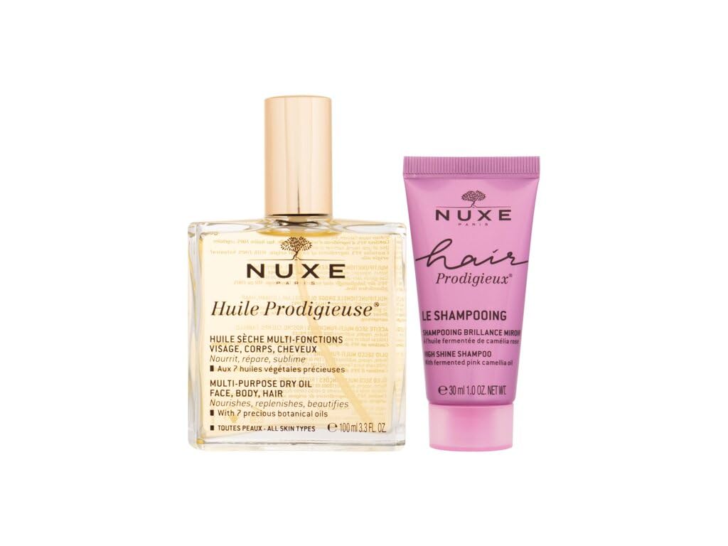 Nuxe Huile Prodigieuse 100 ml + Hair Prodigieux Le Shampoing Brillance Miroir 30 ml