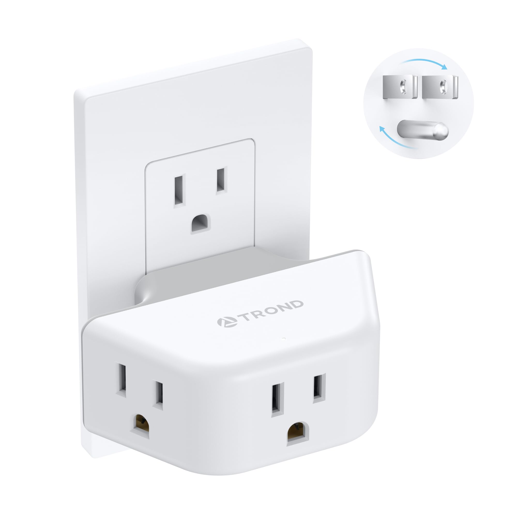 TROND 2-Pack Outlet Extender - Multi Plug Adapter -25 TROND 2-Pack Outlet Extender - Multi Plug Adapter -25