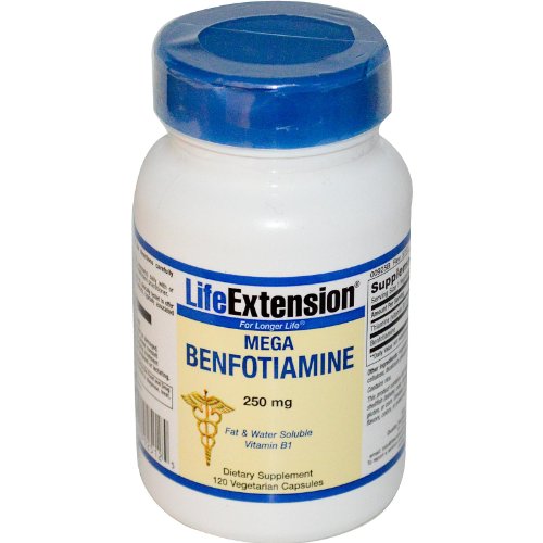 Life Extension Mega Benfotiamine, 120 vcaps 250 mg
