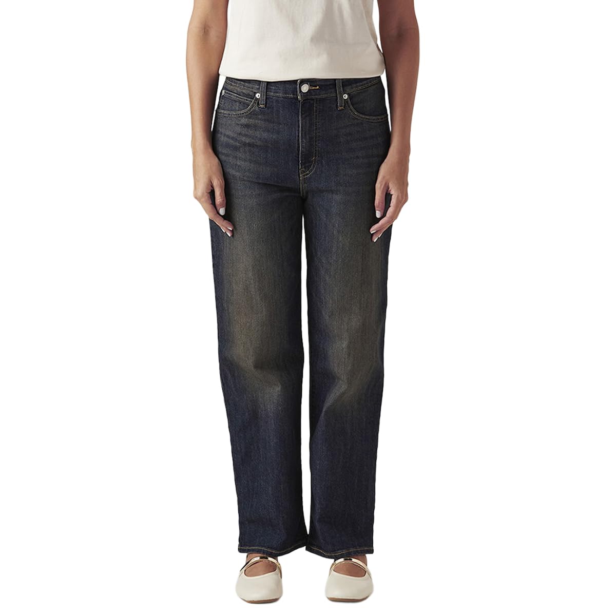 Levi's Women's 94 Loose Fit Mid Rise Jeans in neutral