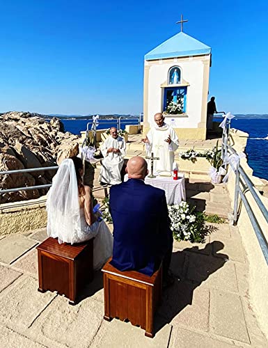 BEAUTELICATE Velo da Sposa Corto 2 Strati Velo