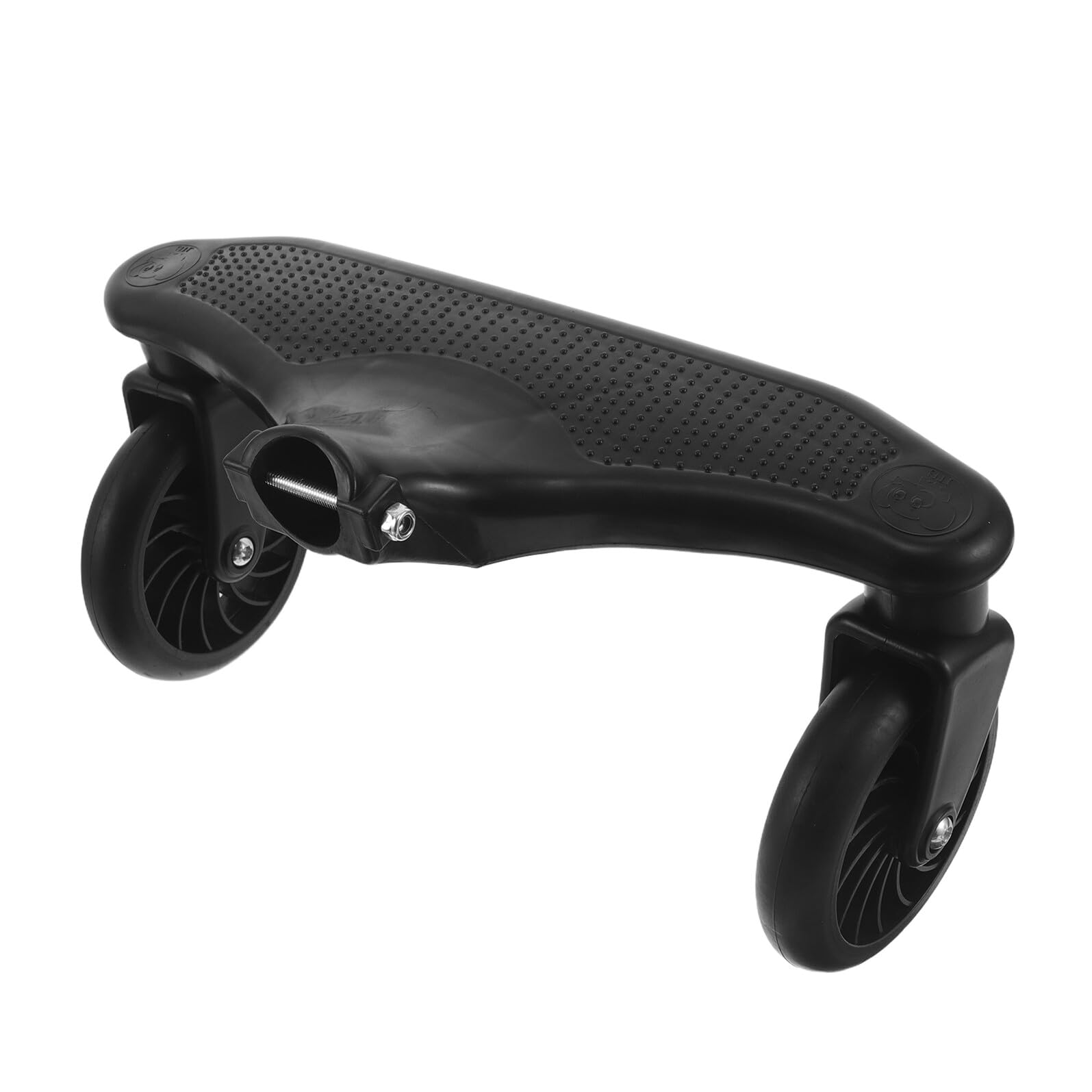 ERINGOGO Roues de Rechange pour Poussette en Pu Silencieuses Lot de 2 Roues Avant et Arrière Accessoires Compatibles pour Poussette Jogging Pièces Détachées Solide