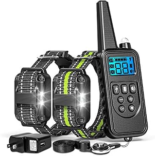 FunniPets Dog Training Collar, 2600ft Range Dog Shock Collar with Remote Waterproof Electronic