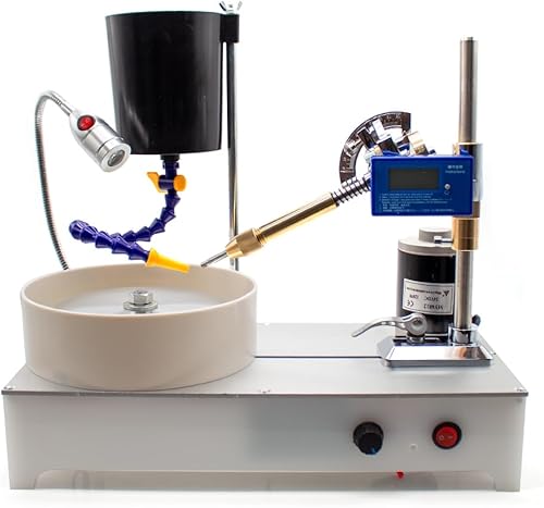 Miniatura 5 de Máquina de pulir de piedras preciosas Facetada de la gema de la máquina pulidora de la joyería del pulidor de la joyería de la amoladora plana de la