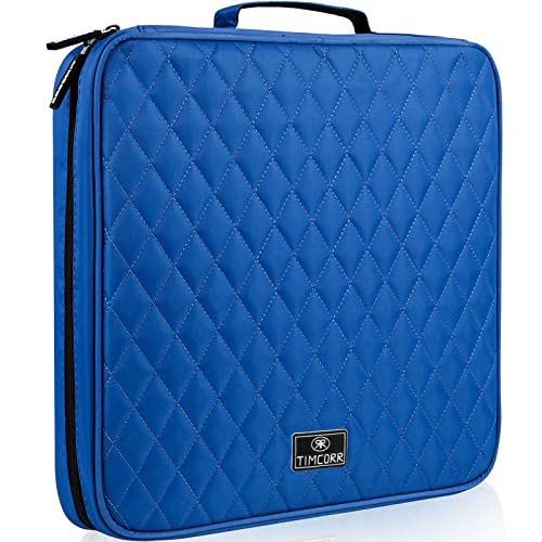 Timcorr Cd Case Dvd Holder Storage: 160 Capacity Dvd Cases Organizer Portable Wallet Storage - Cd Plastic Protective Carrying Binder For Home Travel (Blue) #TOP5