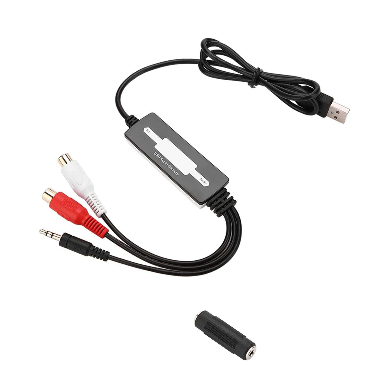 Cryfokt USB-Adapter-Aufnahmegerät Zum Digitalisieren von Musik für Musikbegeisterte