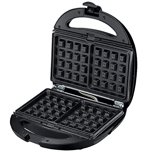 Melissa Sandwichera 3 en 1 - Tostadora de sándwich - Gofrera - Parrilla de contacto - Antiadherente y apto para lavavajillas - Pies antideslizantes - Luz indicadora - 850 W - Negro - imagen 5