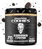 Z Drinks Energy - Bebida Energética en Polvo | 70 Servicios Sin Azúcar | Energía en Cada Sorbo | con Cafeína, Minerales y Vitaminas | Ideal para Gamers y Apasionados del Deporte | Sabor Galleta Negra