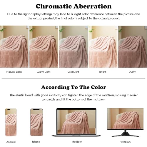 NEWCOSPLAY Super Soft King Blanket Pink Love Premium Silky Flannel Fleece 3D Heart Checkered Lightweight Bed Blanket All Season Use (Pink Love, King(90"x110"))