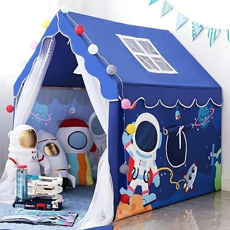 RADHE Enterprise® Girls and Boys Extremely Light Weight Play Tent House for Kids (Jumbo Size, 3-10 Year Old) (Blue Space) (B0CSP7KB63) Amazon Price History, Amazon Price Tracker