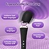 Gobeken Vibrator mit Flexibler Kopf Sex Spielzeug für die Frau 5 Frequenz, Vibration für Frauen Paare Sexspielzeug für Männer solo 3 Stärke, Vibratorensets für Frauen IPX6 Sex Toys Dildo Schwarz – Bild 6
