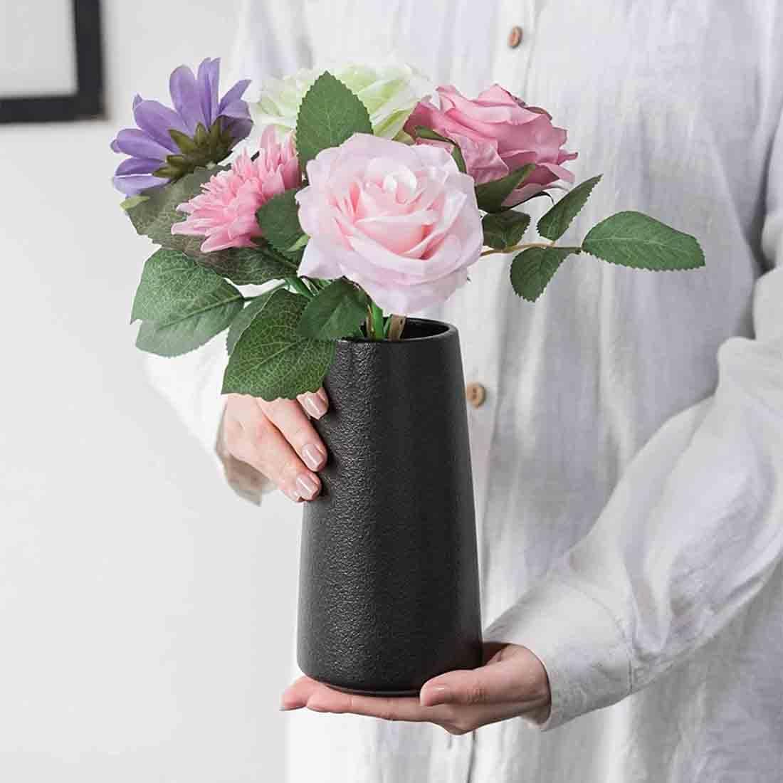 Amazon.co.jp: 花瓶小さい 白 仏壇花瓶陶器 花器 小物入れペン立て