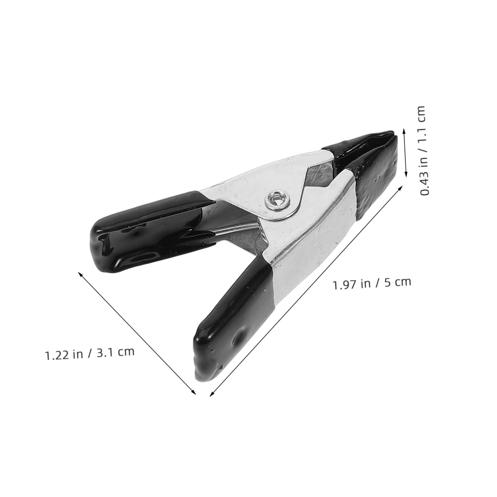 DOITOOL 5 Set Fermaglio A Molla Clip Per Fondale Pesante Clip Pesanti Clip Sullo Sfondo Della Fotografia Grandi Morsetti Morsetto Morsetti A Molla Per Carichi Pesanti Black Pvc 20 Pezzi*5