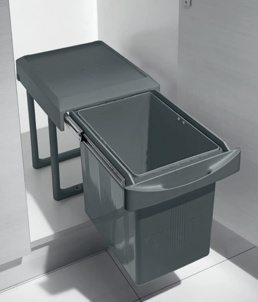 Pattumiera Estraibile Inoxa 97A/1 a 1 Secchio da 17 Lt