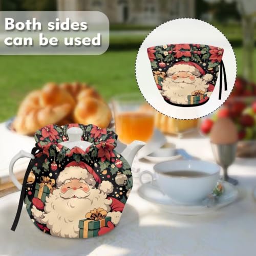 Image of Tea Pot Dust Cover with Drawstring, Teapot Cozy Breakfast Warmer | Tea Pot Dust Cover Built with Adjustable Drawstring Works as Teapot Cozy Reducing Heat Loss and Preventing Dust