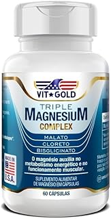 Triple Magnésio Complex 350mg Vitgold 60 cápsulas