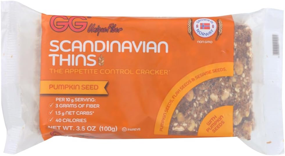 GG Bran "Scandinavian Thins" with Pumpkin Seeds - 2 Pack