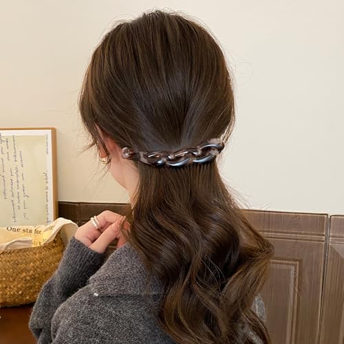 Pinza de cabello banana con diseño de leopardo 10.5 cm miniatura 4