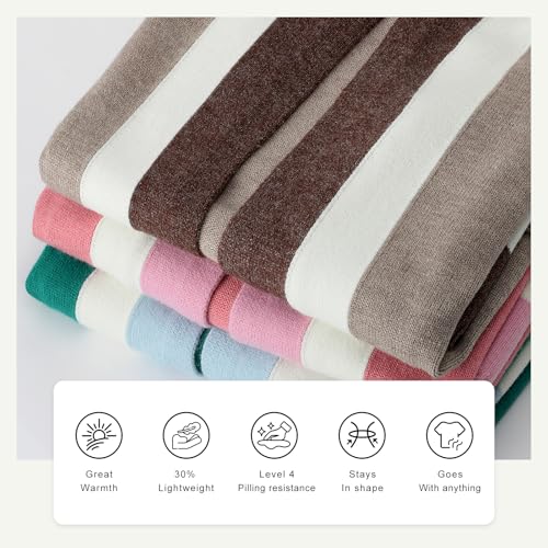 Fashion Striped Long Sweater Cardigan for Women, Oversized Open Front Cardigan with Pockets3