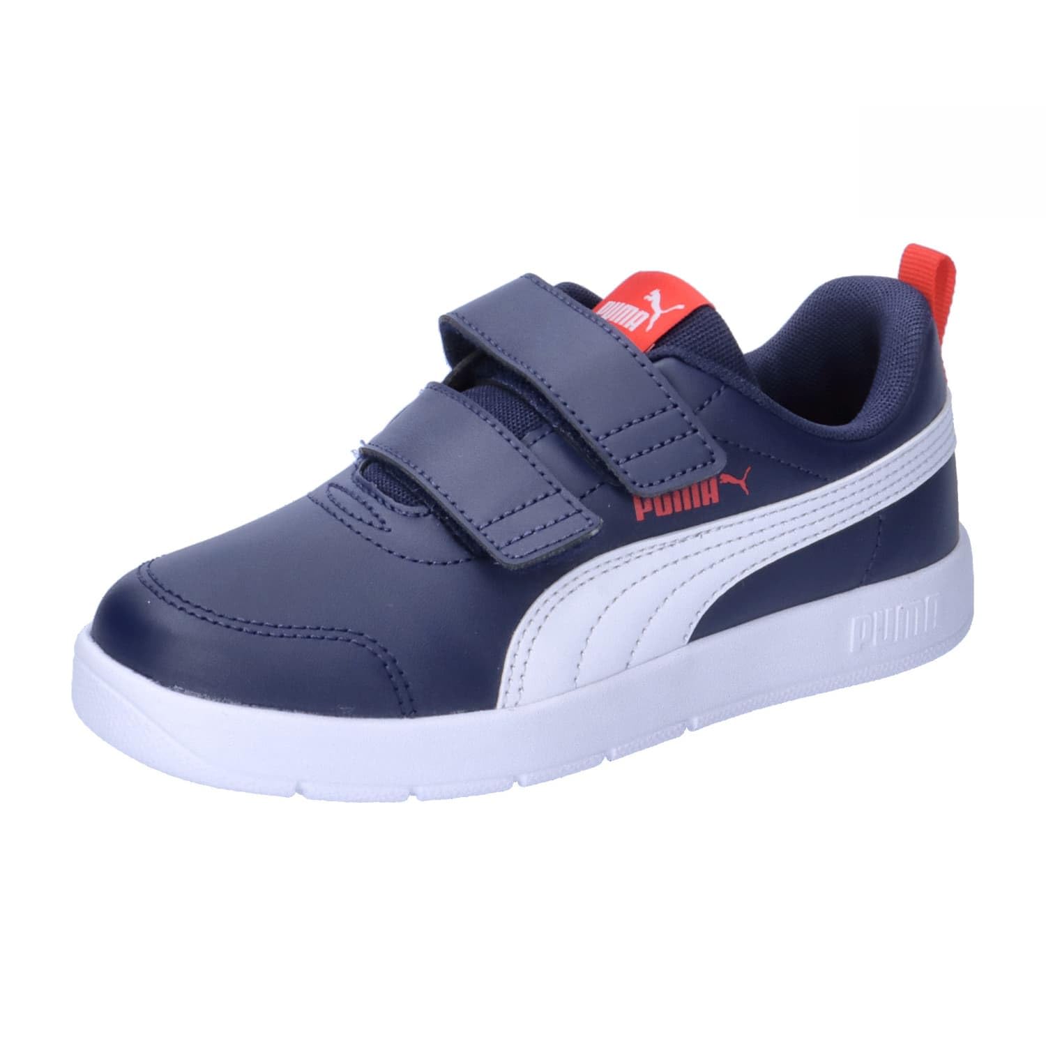 Puma Courtflex V3 V Trainers Boys Navy Blue Size 33 (1) Kids