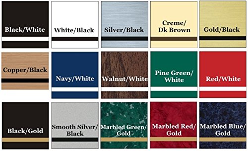 Office Desk Name Plate or Door Sign 2"x8" - Laser Engraved Signage Material - Customize