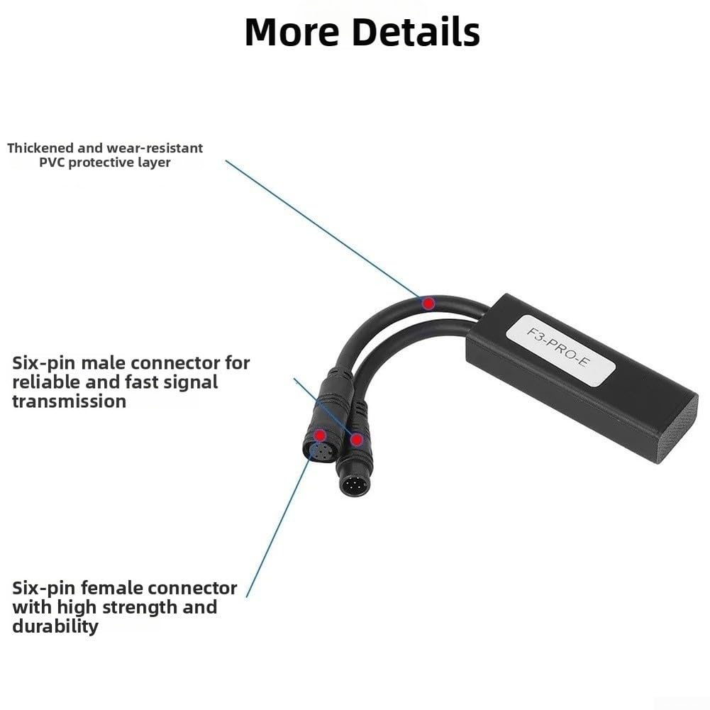 Câble de contrôleur pour scooter électrique Ninebot F3 F3 Pro pour déverrouiller une vitesse jusqu'à 40 km/h, version allemande avec application compatible noir (version européenne)