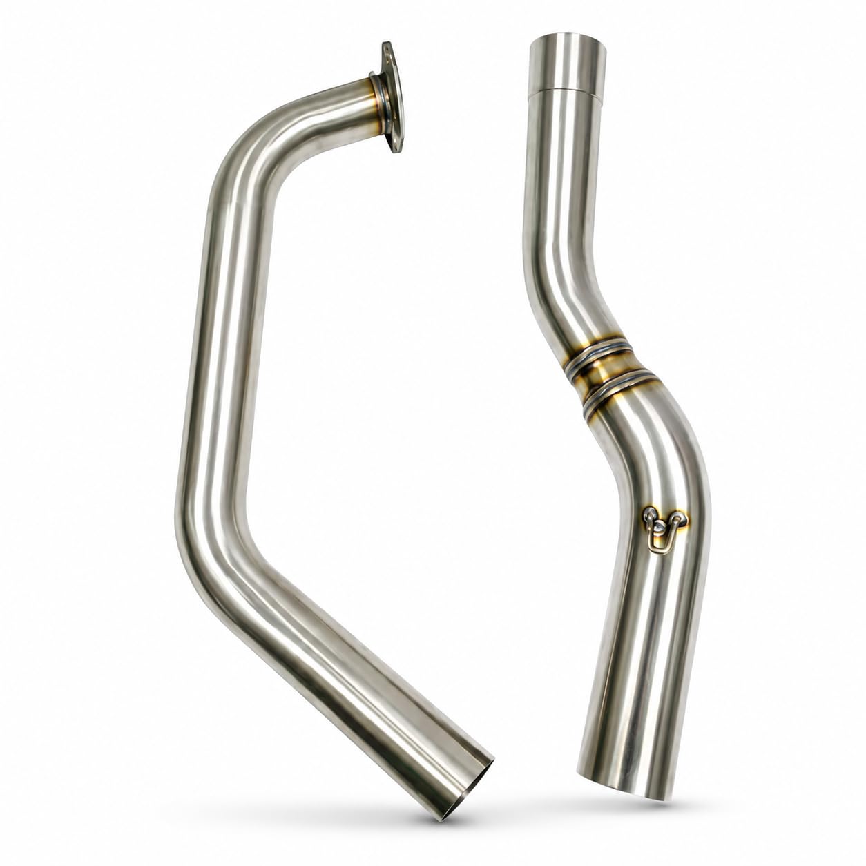Bike Bend Pipe Double Sensor Exhaust Bend Pipe Stainless Steel for R15-MT15 V3 | V4 Model’s 1-image-13