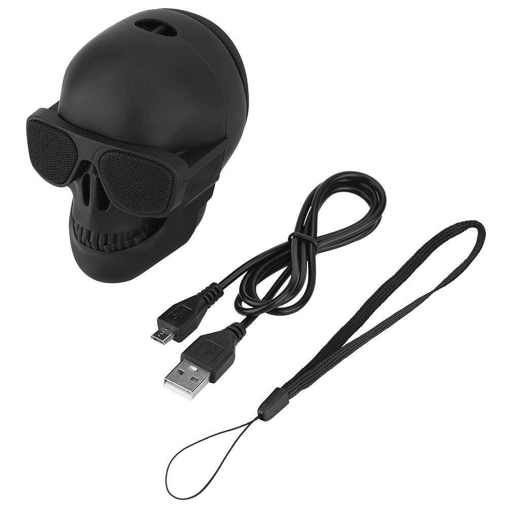 Nicoone Skull Bluetooth Speaker, Skull Head Shaped Creative Speaker Portable Mini Wireless Bass Stereo Sound Speaker Bluetooth Voice Box