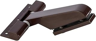 Door Hinge Long Shape Screw-On in Rebate Brown