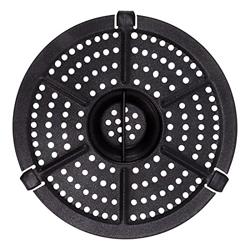 Versatile Air Fryer Grill Pan, 6.1in Non Stick Double Layer Coating Air Fryer Replacement Tray Crisper Plate for Various Foods