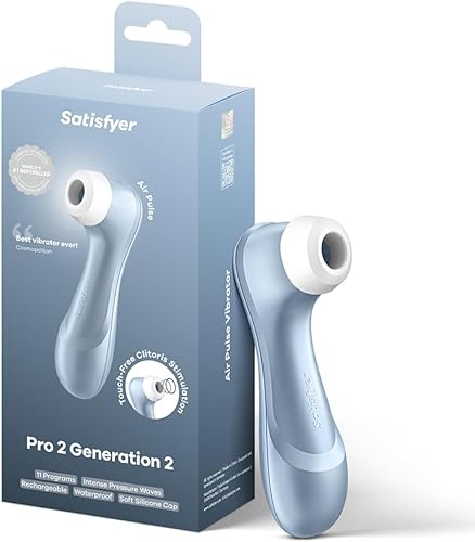Satisfyer Pro 2 - Estimulador clitoriano por pulso de aire, succión del clítoris sin contacto, tecnología de ondas de presión, resistente al agua,