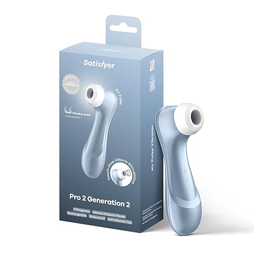 Satisfyer Pro 2 Vibrator Sex Toy | Adult Toys for Women | Suction and Clitoral Stimulation Vibrator | Vibrating Sexual Pleasure Device | Stimulation Vibrators | Female Wellness Tools | Woman Sextoy - Blue