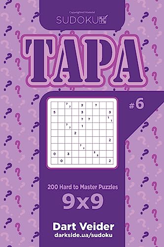 Sudoku Tapa - 200 Hard to Master Puzzles 9x9 (Volume 6)