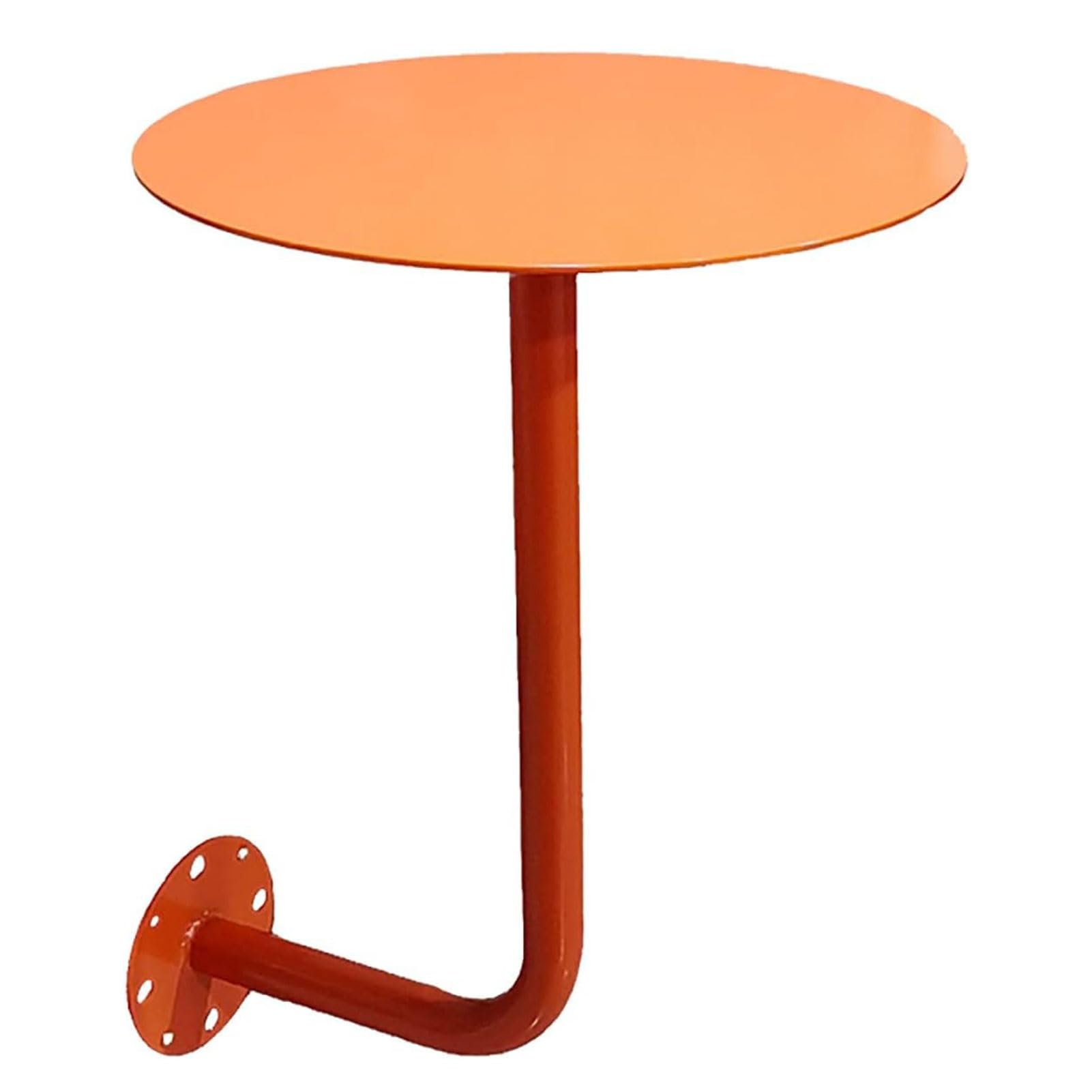 Mesa redonda de pared para optimizar salones estrechos