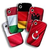 atFoliX Designfolie kompatibel mit Wiko Ozzy, wähle Dein Lieblings-Design aus, Skin Aufkleber (Flaggen aus Europa)