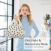 BuyCard sac isotherme repas femme – Boîte à déjeuner avec bandoulière réglable | Sac isotherme étanche et résistant à l'huile pour le travail, l'école, les pique-niques et les. (noir et jaune) #5