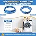 WH05X29521 Washer Door Gasket for GE GFW550SSN0WW GFW550SSN2WW GFW550SSN5WW GFW550SSN1WW GFW550SPR5RS GFW550SPN0DG GFW550SPR4RS GFW550SSN4WW GFW550SSN3WW GFW510SCN0WW GFW510SCV0WW Gasket Seal
