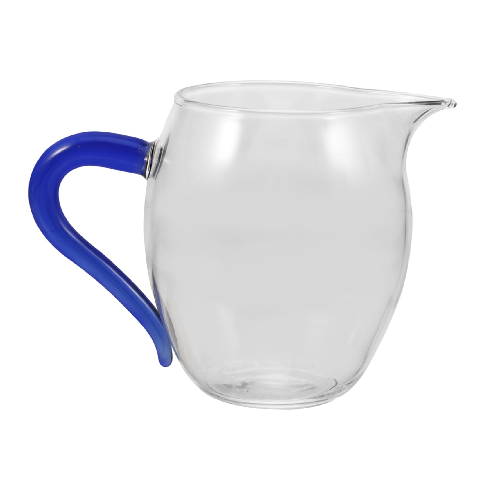 MUCKLILY 2pcs Glass Justice Cup Water Pitcher Water Jug Drinking Glasses Glass Mugs Beverage Cup Drinking Cup Water Cup Tea Pitcher Glass Cups for Water Coffee Pot Camping Mug Tea Cup