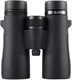 10X42 Roof Prism Binoculars for Adults, HD ED Lens FMC Wide Angle Professional Waterproof Binocular Bird Watching, Camping, Adjustable Poor Vision Monocular Telescope