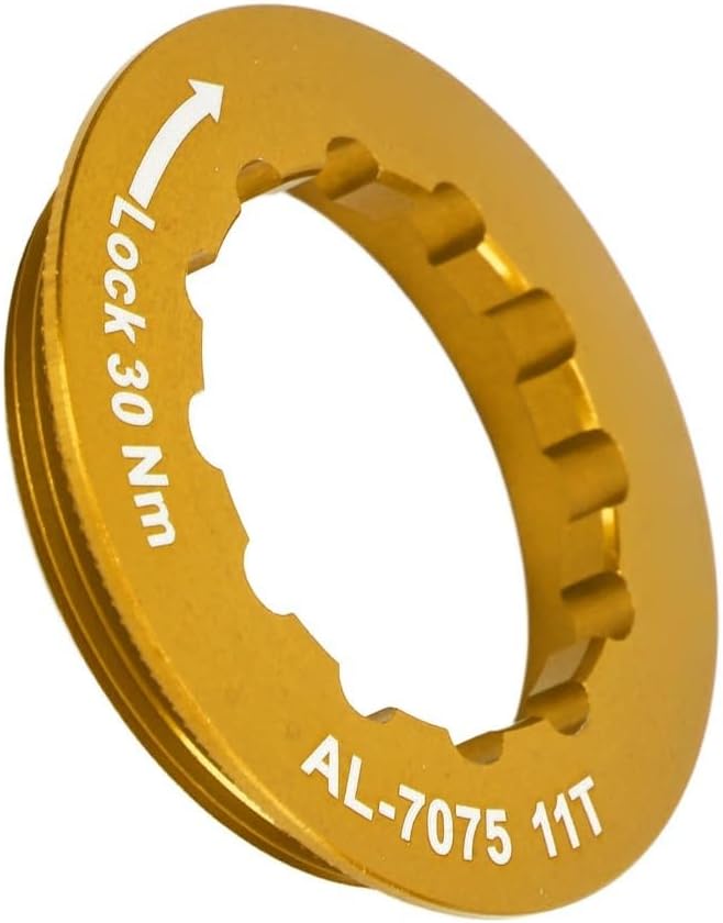 ‌Aluminum Alloy Cassette Lockring - CNC Precision Cutter Flywheel Lock Cover for Road & Mountain Bikes - Durable Threaded Connection Hub Component