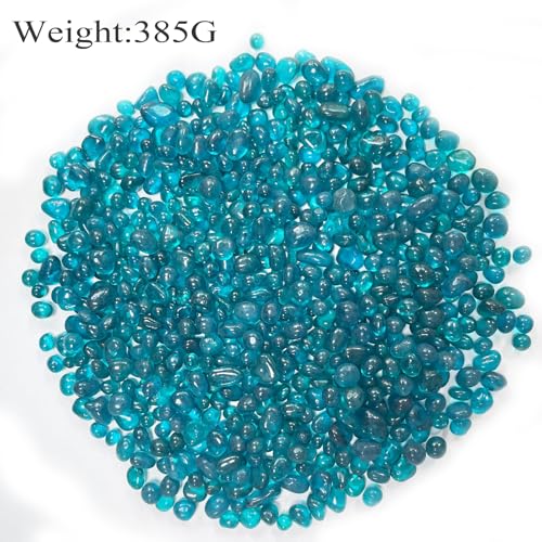 Image of Glass Stones, 0.85LB /385g Pine Green Glass Rocks for Vase, Aquarium Pebbles for Fish Tank, Sea Glass Rocks for Vase Filler Craft